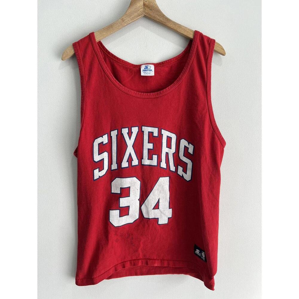 Vintage Starter Barkley Tank Top Shirt Sixers tee